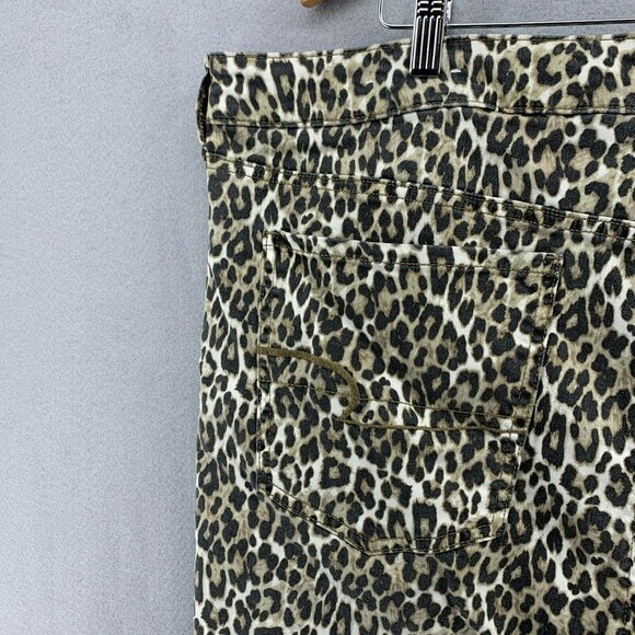 American Eagle High Rise Jegging Womens Plus Size 24 Leopard Cheetah Stretch - Picture 5 of 12